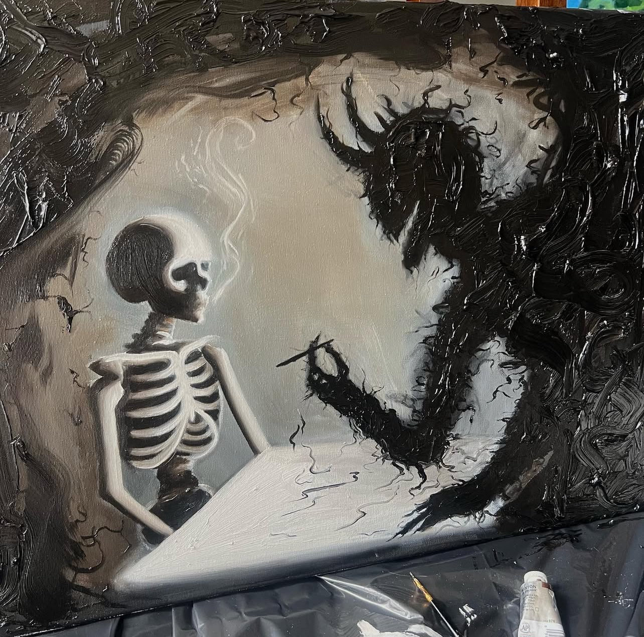"Facing Your Inner Demon" – Original Oil Painting & Limited Edition Prints