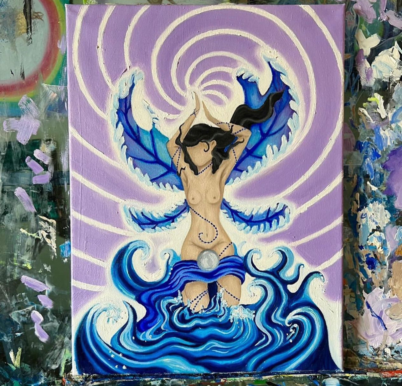 "Celestial Tide"-Original Oil Painting