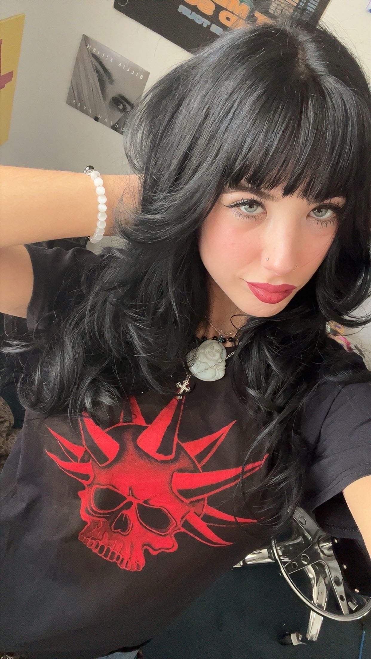 Blood Spike Skull – Hand Bleached Original T-Shirt