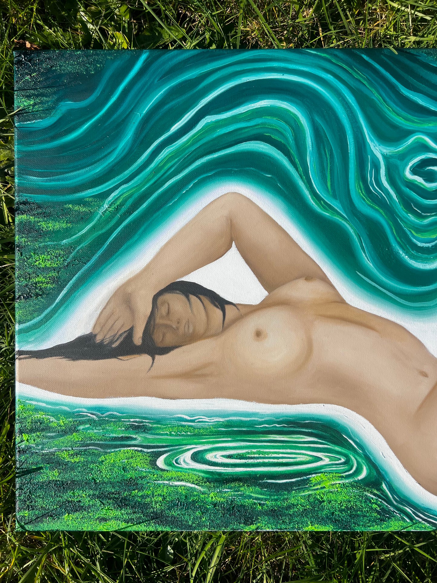 “Held by the Earth” – Original Oil Painting on Canvas (16” x 24”)