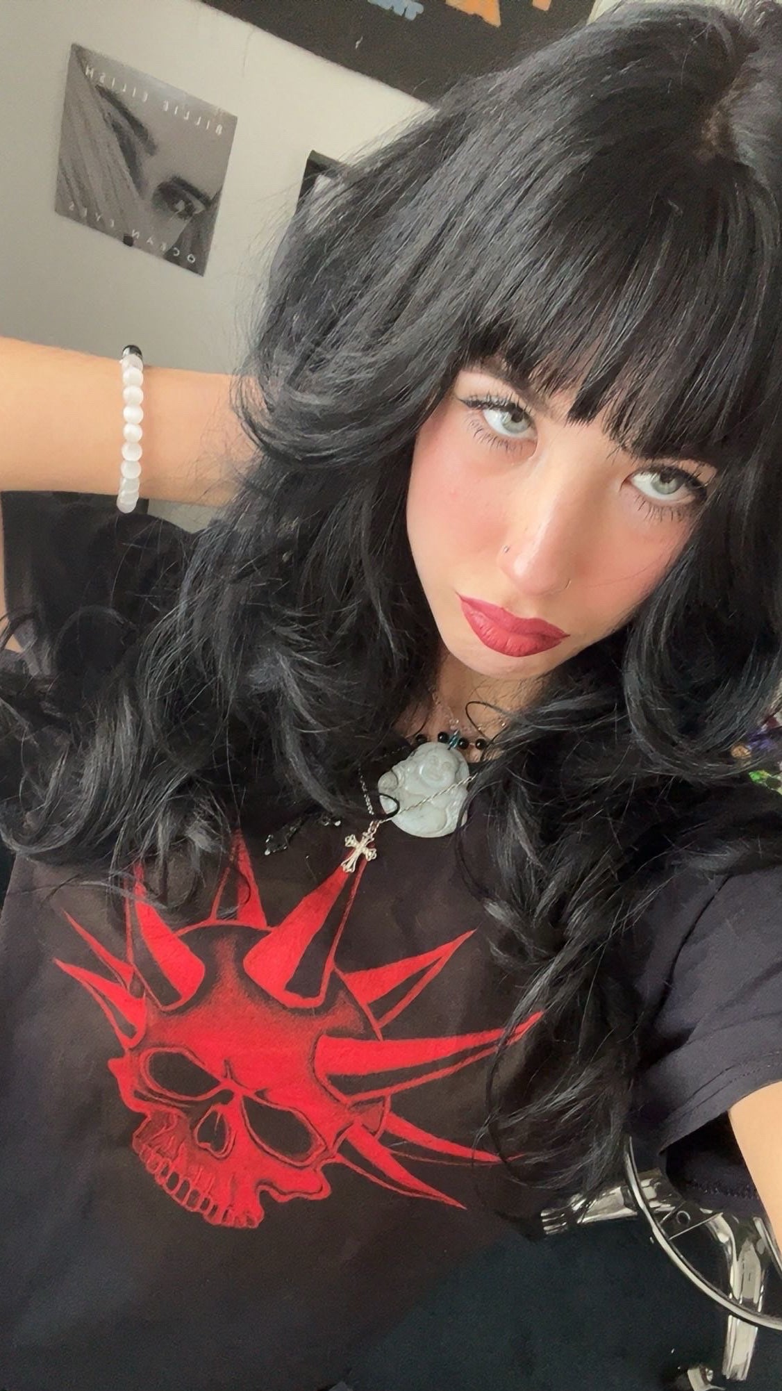 Blood Spike Skull – Hand Bleached Original T-Shirt