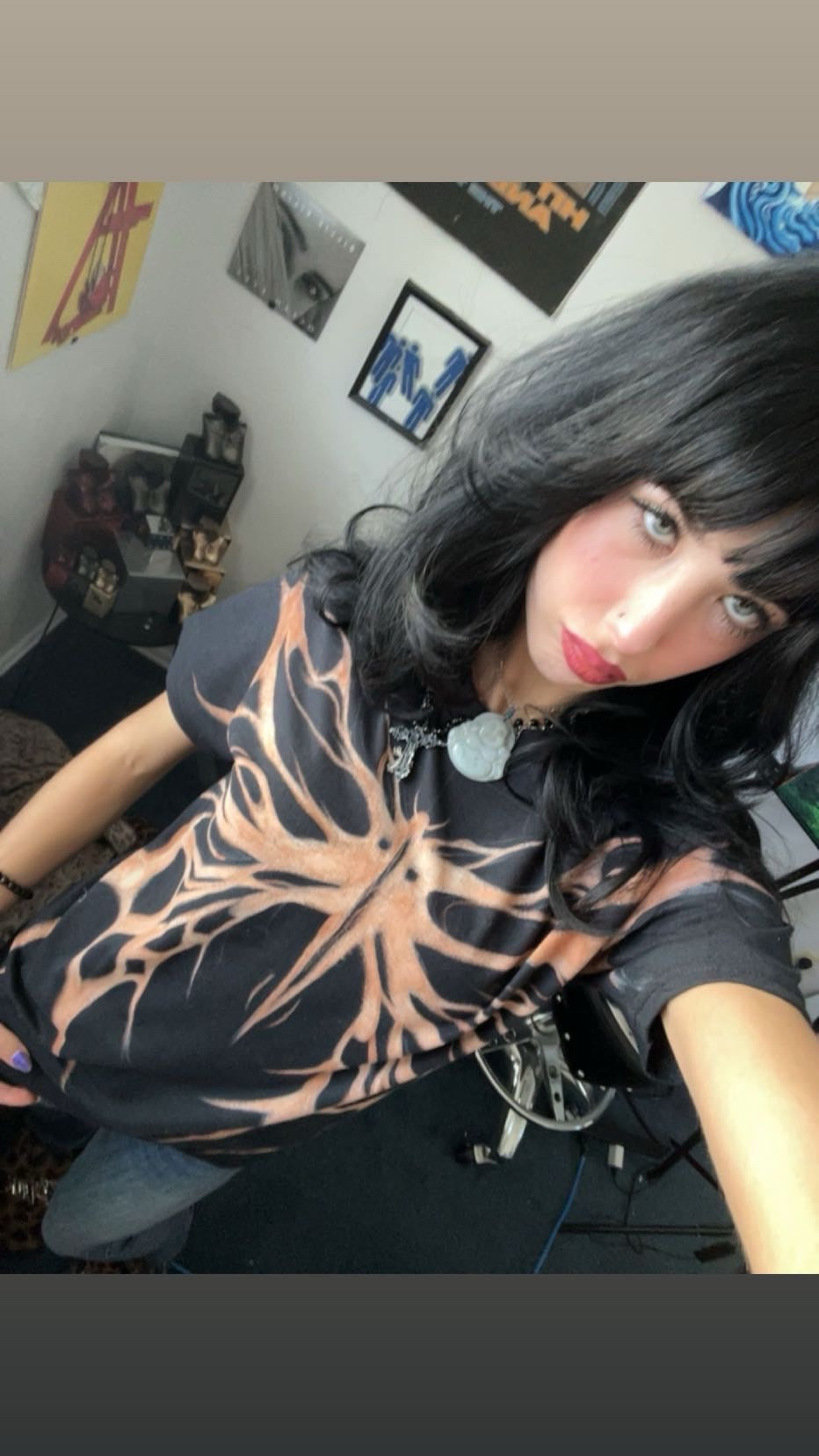 Bleached Monarch – Hand-Painted Butterfly Tee