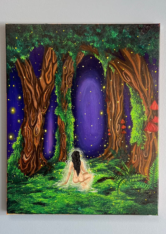 “Listening To The Trees” 16 x 20 Original Oil Painting