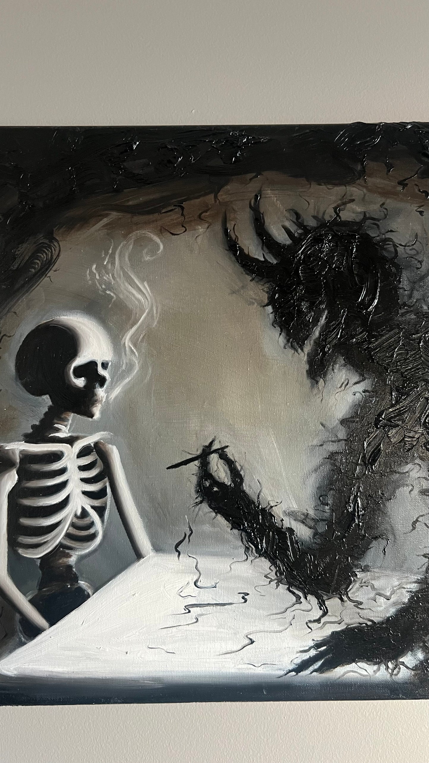 "Facing Your Inner Demon" – Original Oil Painting