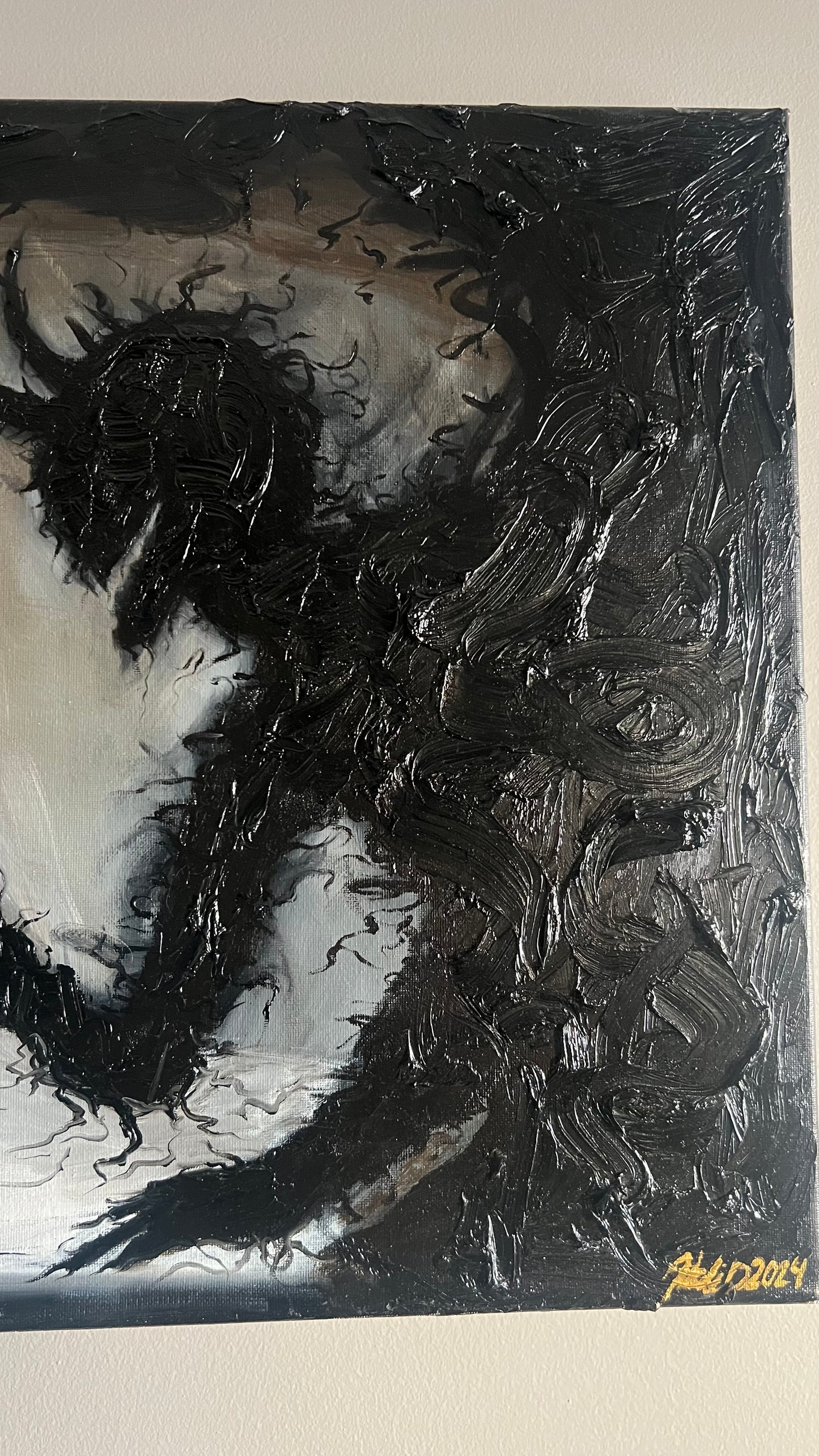 "Facing Your Inner Demon" – Original Oil Painting